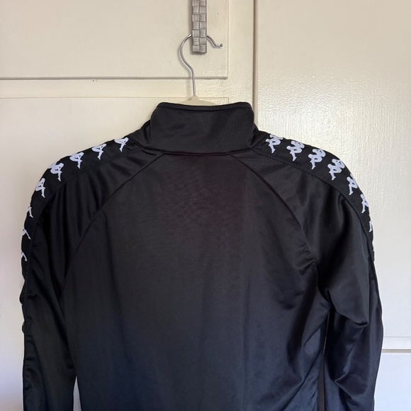 Kappa 222 Banda Wanniston Slim Fit Street Track Jacket Black White Size Large - Picture 5 of 14